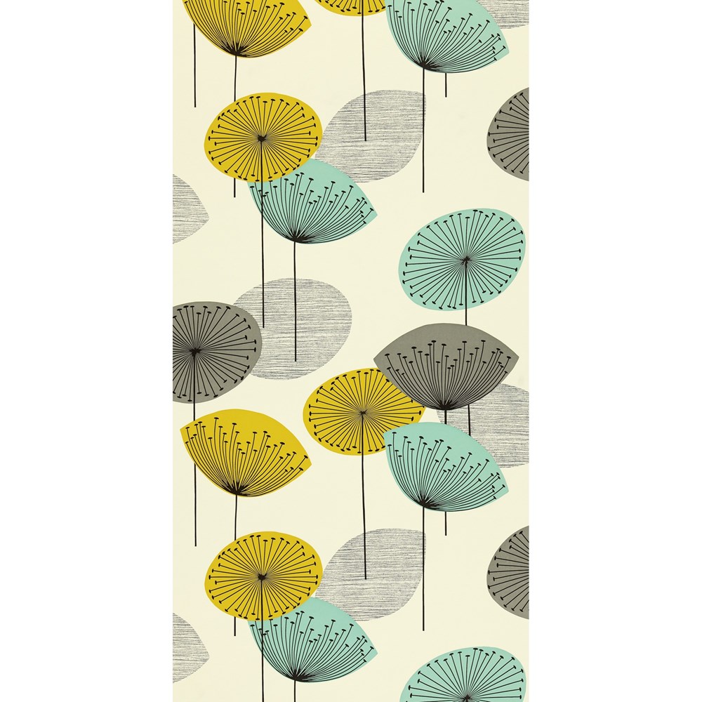 Dandelion Clocks Wallpaper 104 by Sanderson in Chaffinch Blue Grey